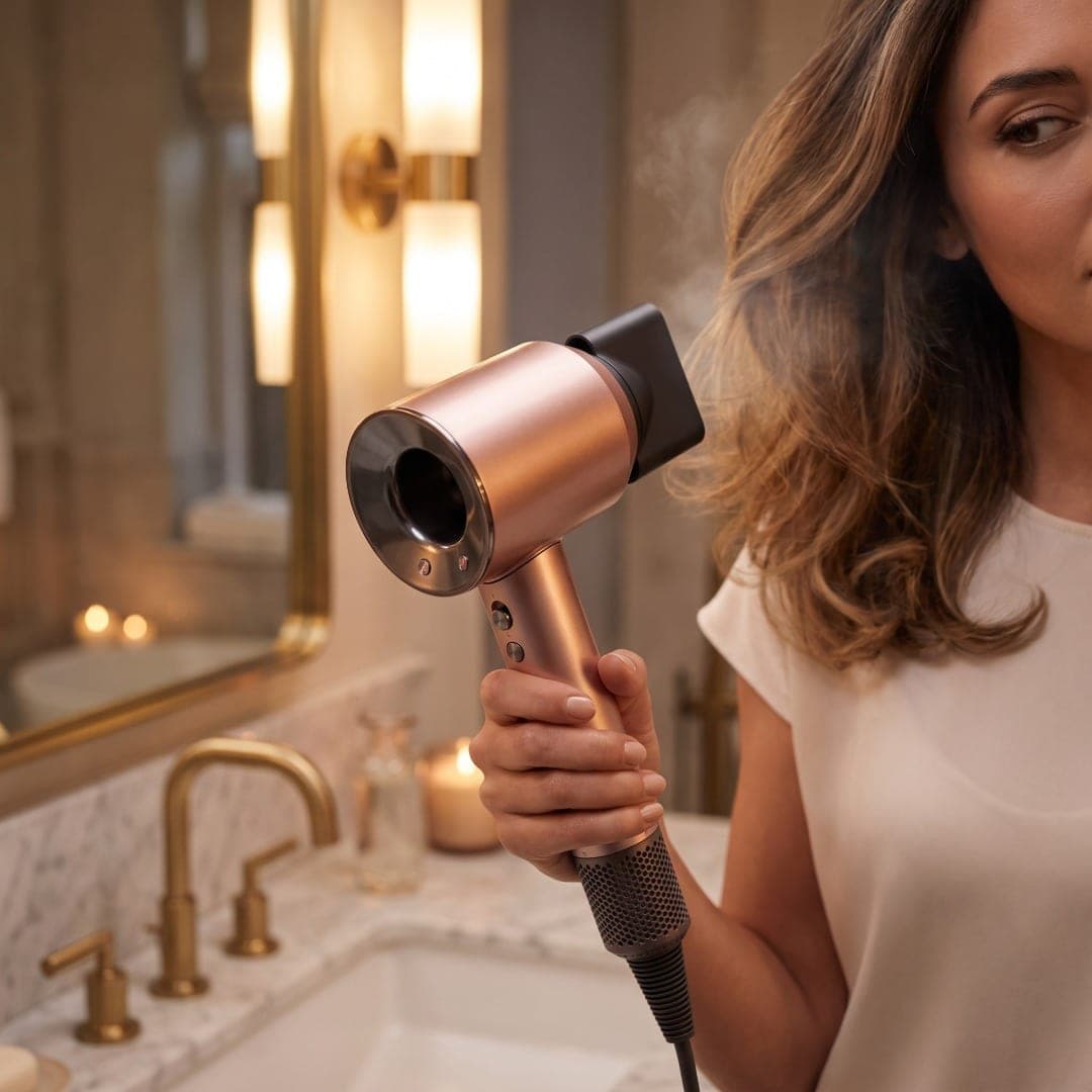 Supersonic Travel Hair Dryer, Ceramic Pink/Rose Gold